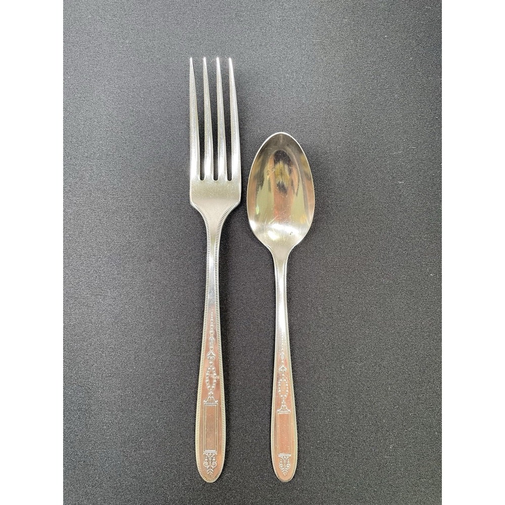Vintage 1921 Oneida Community Plate Grosvenor Fork & Spoon Silverware Flatware‎